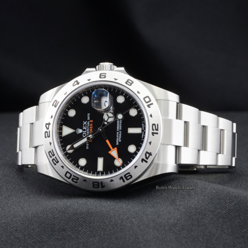 Rolex Explorer II 216570 Black Dial Unworn Brand New Stainless Steel For Sale Available Purchase Buy Online with Part Exchange or Direct Sale Manchester North West England UK Great Britain Buy Today Free Next Day Delivery Warranty Luxury Watch Watches