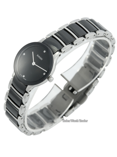 Rado Centrix Diamonds Quartz 23mm R30191712 Brand New Unworn March 2021 Stainless Steel & High Tech Ceramic Women's Ladies' For Sale Available Purchase Buy Online with Part Exchange or Direct Sale Manchester North West England UK Great Britain Buy Today Free Next Day Delivery Warranty Luxury Watch Watches