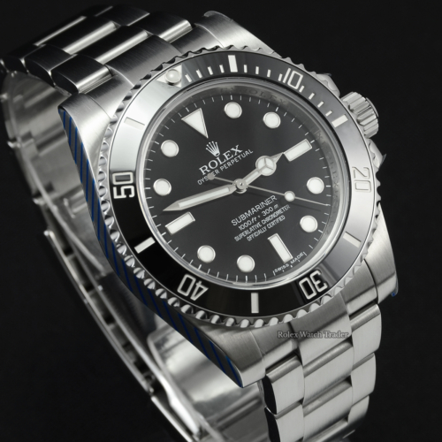 Rolex Submariner 114060 Non Date Serviced by Rolex with 2 Years Warranty Stainless Steel Sports Men's Pre-Owned Second Hand Used For Sale Available Purchase Buy Online with Part Exchange or Direct Sale Manchester North West England UK Great Britain Buy Today Free Next Day Delivery Warranty Luxury Watch Watches
