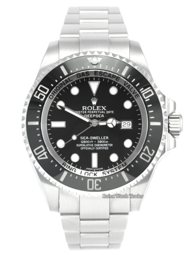 Rolex Sea-Dweller Deepsea 116660 Unworn Brand New with Some Stickers Box & Papers Complete Set Stainless Steel Sports Diving Diver's Men's For Sale Available Purchase Buy Online with Part Exchange or Direct Sale Manchester North West England UK Great Britain Buy Today Free Next Day Delivery Warranty Luxury Watch Watches