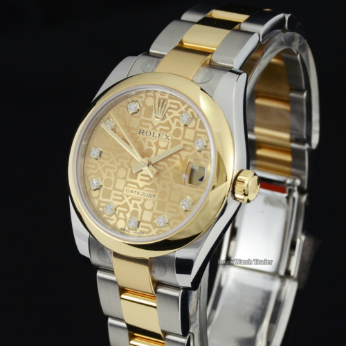 Rolex Datejust 31 Champagne Jubilee Diamond Dot Dial 2021 Factory Stickers Unworn For Sale Available Purchase Buy Online with Part Exchange or Direct Sale Manchester North West England UK Great Britain Buy Today Free Next Day Delivery Warranty Luxury Watch Watches