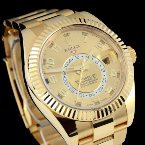 Rolex Sky-Dweller 326938 Yellow Gold For Sale Available Purchase Buy Online with Part Exchange or Direct Sale Manchester North West England UK Great Britain Buy Today Free Next Day Delivery Warranty Luxury Watch Watches