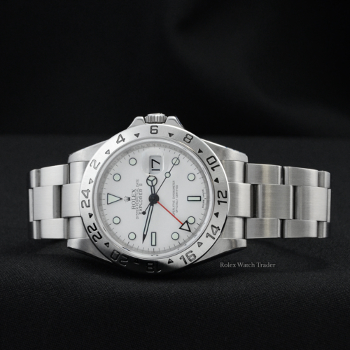 Rolex Explorer II 16570 Rehaut "Polar" Dial with Rolex Service For Sale Available Purchase Buy Online with Part Exchange or Direct Sale Manchester North West England UK Great Britain Buy Today Free Next Day Delivery Warranty Luxury Watch Watches