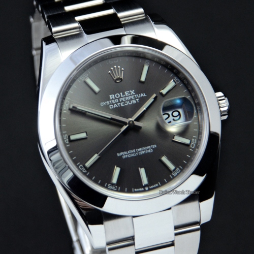Rolex Datejust 126300 41mm Rhodium Baton 2021 For Sale Available Purchase Buy Online with Part Exchange or Direct Sale Manchester North West England UK Great Britain Buy Today Free Next Day Delivery Warranty Luxury Watch Watches