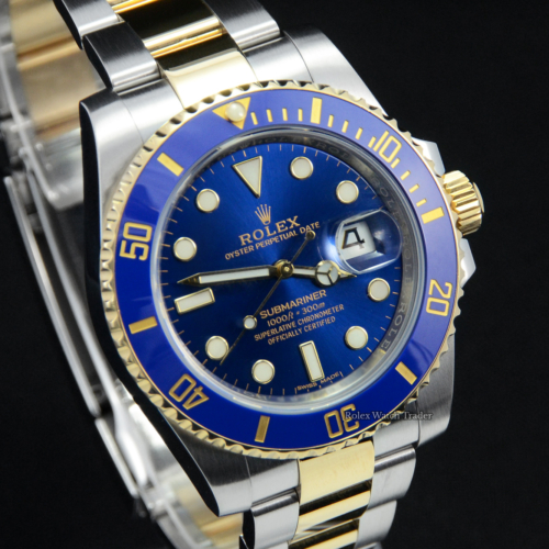 Rolex Submariner Date 116613LB U.K 2016 For Sale Available Purchase Buy Online with Part Exchange or Direct Sale Manchester North West England UK Great Britain Buy Today Free Next Day Delivery Warranty Luxury Watch Watches