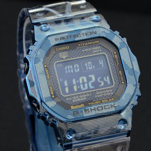 Casio G-Shock Titanium Blue Camo GMW-B5000TCF-2ER For Sale Available Purchase Buy Online with Part Exchange or Direct Sale Manchester North West England UK Great Britain Buy Today Free Next Day Delivery Warranty Luxury Watch Watches