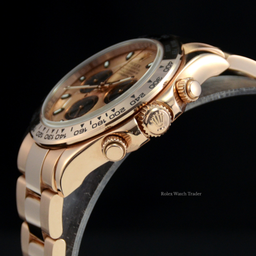 Rolex Daytona 116505 Rose Gold with a stunning Rose Dial For Sale Available Purchase Buy Online with Part Exchange or Direct Sale Manchester North West England UK Great Britain Buy Today Free Next Day Delivery Warranty Luxury Watch Watches