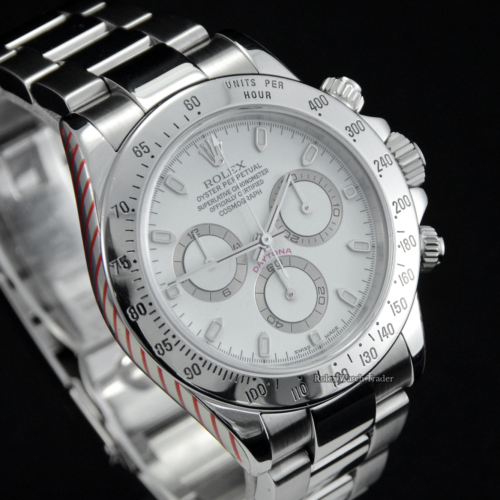 Rolex Daytona 116520 Serviced by Rolex with Service Stickers For Sale Available Purchase Buy Online with Part Exchange or Direct Sale Manchester North West England UK Great Britain Buy Today Free Next Day Delivery Warranty Luxury Watch Watches