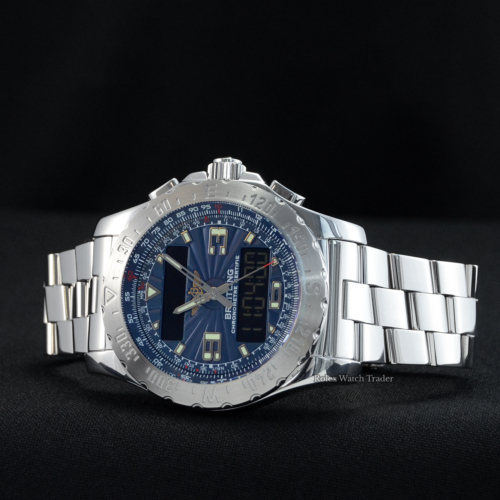 Breitling Airwolf A78363 Blue Dial For Sale Available Purchase Buy Online with Part Exchange or Direct Sale Manchester North West England UK Great Britain Buy Today Free Next Day Delivery Warranty Luxury Watch Watches