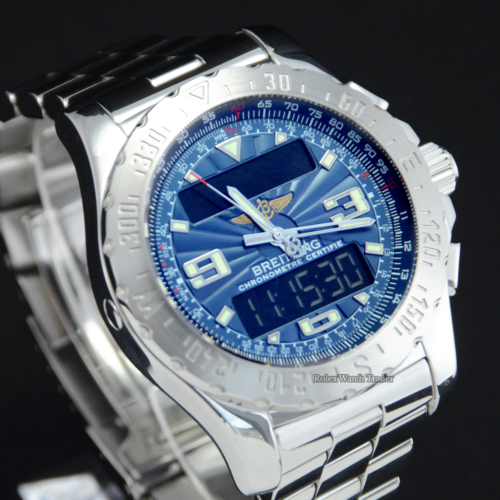 Breitling Airwolf A78363 Blue Dial For Sale Available Purchase Buy Online with Part Exchange or Direct Sale Manchester North West England UK Great Britain Buy Today Free Next Day Delivery Warranty Luxury Watch Watches