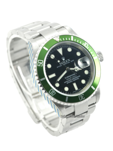 Rolex Submariner "Kermit" 16610LV Rolex Service Unworn Since For Sale Available Purchase Buy Online with Part Exchange or Direct Sale Manchester North West England UK Great Britain Buy Today Free Next Day Delivery Warranty Luxury Watch Watches