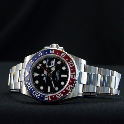 Rolex GMT-Master II 126710BLRO “Pepsi” Unworn 2021 For Sale Available Purchase Buy Online with Part Exchange or Direct Sale Manchester North West England UK Great Britain Buy Today Free Next Day Delivery Warranty Luxury Watch Watches