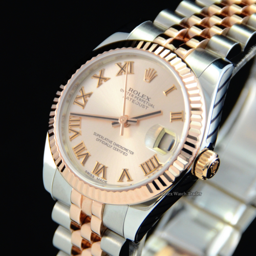 Rolex Lady-Datejust 31mm 178271 Pink Dial Serviced by Rolex For Sale Available Purchase Buy Online with Part Exchange or Direct Sale Manchester North West England UK Great Britain Buy Today Free Next Day Delivery Warranty Luxury Watch Watches