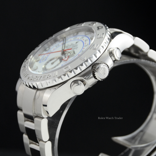 Rolex Yacht-Master II 44mm White Gold And Platinum 2021 Unworn For Sale Available Purchase Buy Online with Part Exchange or Direct Sale Manchester North West England UK Great Britain Buy Today Free Next Day Delivery Warranty Luxury Watch Watches