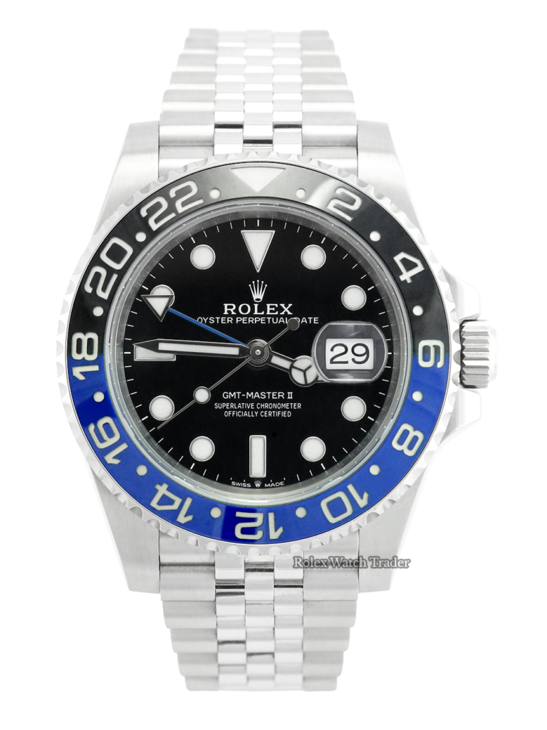 Rolex GMT-Master II 126710BLNR "Batgirl" 2019 For Sale Available Purchase Buy Online with Part Exchange or Direct Sale Manchester North West England UK Great Britain Buy Today Free Next Day Delivery Warranty Luxury Watch Watches