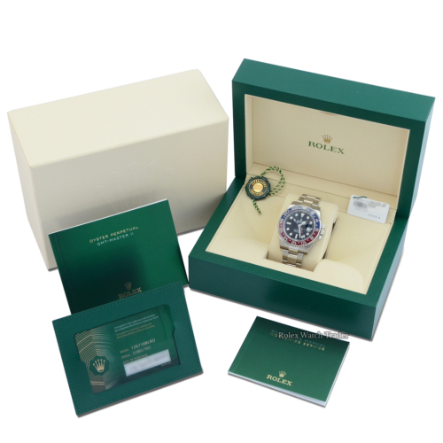 Rolex GMT-Master II 126710BLRO Oyster "PEPSI" 2022 Unworn For Sale Available Purchase Buy Online with Part Exchange or Direct Sale Manchester North West England UK Great Britain Buy Today Free Next Day Delivery Warranty Luxury Watch Watches