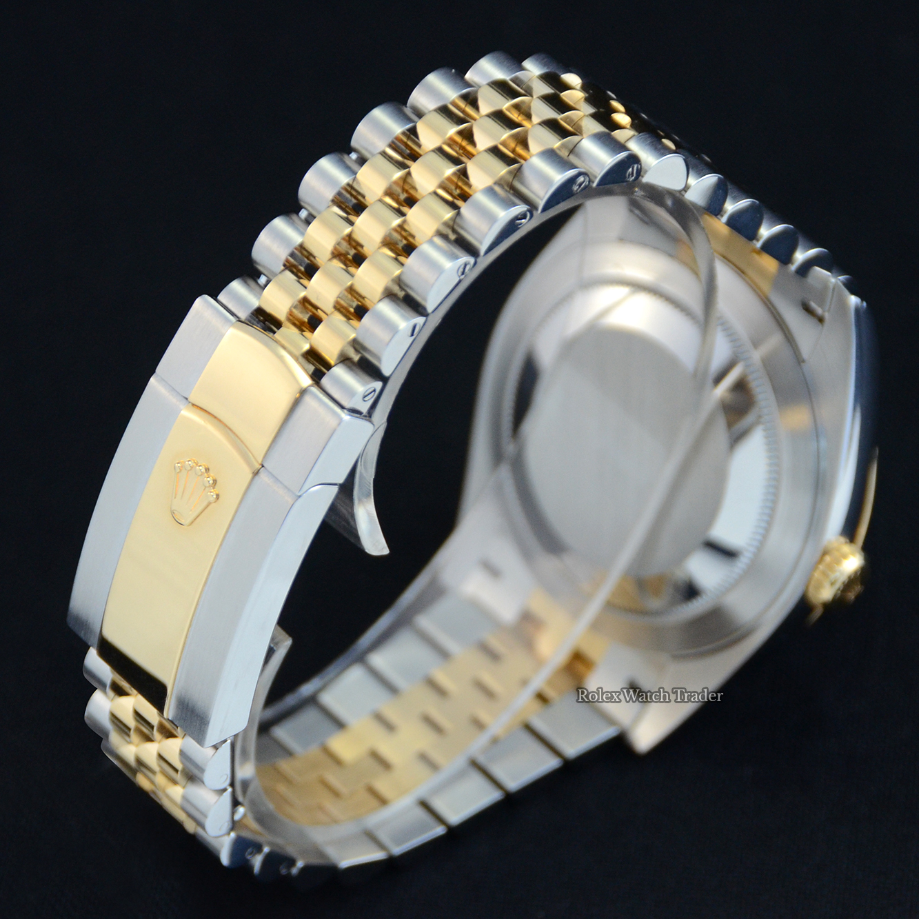 Clasp & bracelet detail Rolex Datejust 41 Bi-Metal Jubilee Black Diamond Set Dial 2020 U.K For Sale Available Purchase Buy Online with Part Exchange or Direct Sale Manchester North West England UK Great Britain Buy Today Free Next Day Delivery Warranty Luxury Watch Watches