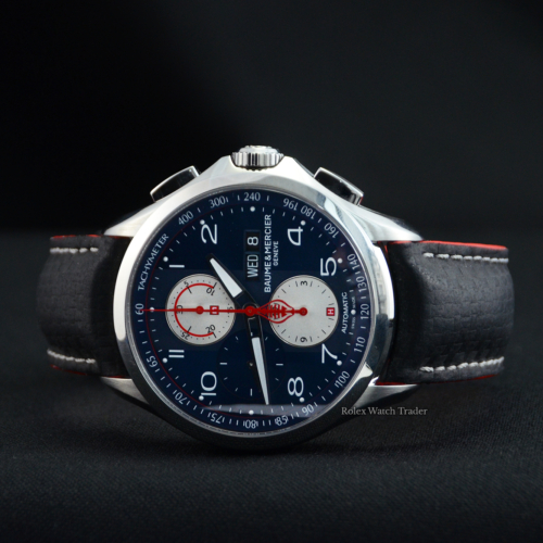Baume & Mercier Clifton Shelby M0A10343 Blue Dial For Sale Available Purchase Buy Online with Part Exchange or Direct Sale Manchester North West England UK Great Britain Buy Today Free Next Day Delivery Warranty Luxury Watch Watches