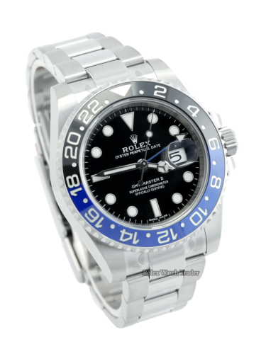Rolex GMT-Master II "Batman" 116710BLNR Unworn New Card 2020 with Stickers For Sale Available Purchase Buy Online with Part Exchange or Direct Sale Manchester North West England UK Great Britain Buy Today Free Next Day Delivery Warranty Luxury Watch Watches