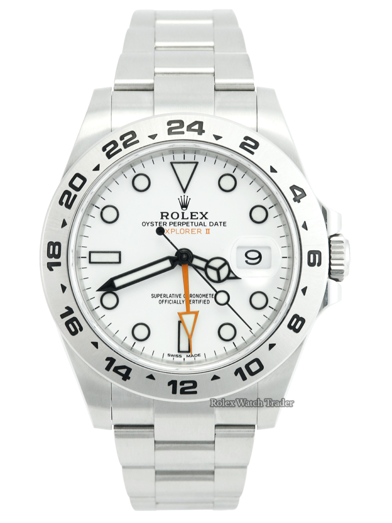 Rolex Explorer II 216570 40mm White Dial Discontinued 2019 For Sale Available Purchase Buy Online with Part Exchange or Direct Sale Manchester North West England UK Great Britain Buy Today Free Next Day Delivery Warranty Luxury Watch Watches