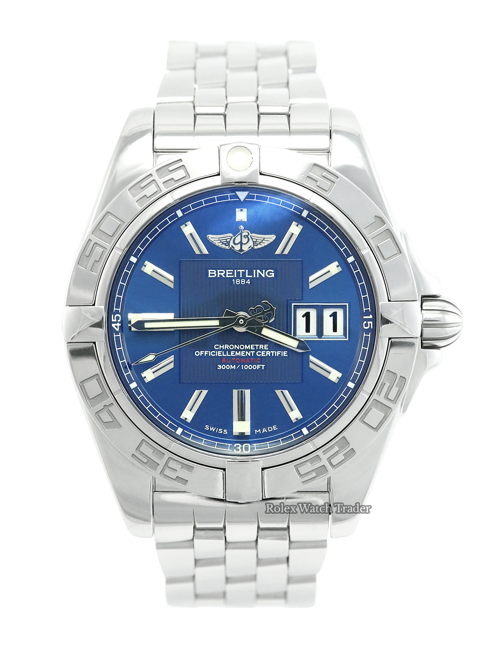 Buy Breitling Galactic 41 A49350L2/C806 Blue Dial • Rolex Watch Trader