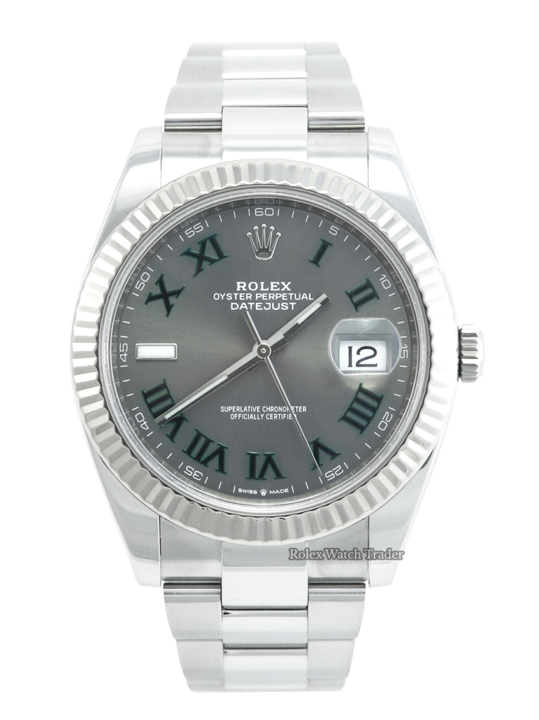 Rolex Datejust 41mm 126334 Oyster Wimbledon For Sale Available Purchase Buy Online with Part Exchange or Direct Sale Manchester North West England UK Great Britain Buy Today Free Next Day Delivery Warranty Luxury Watch Watches