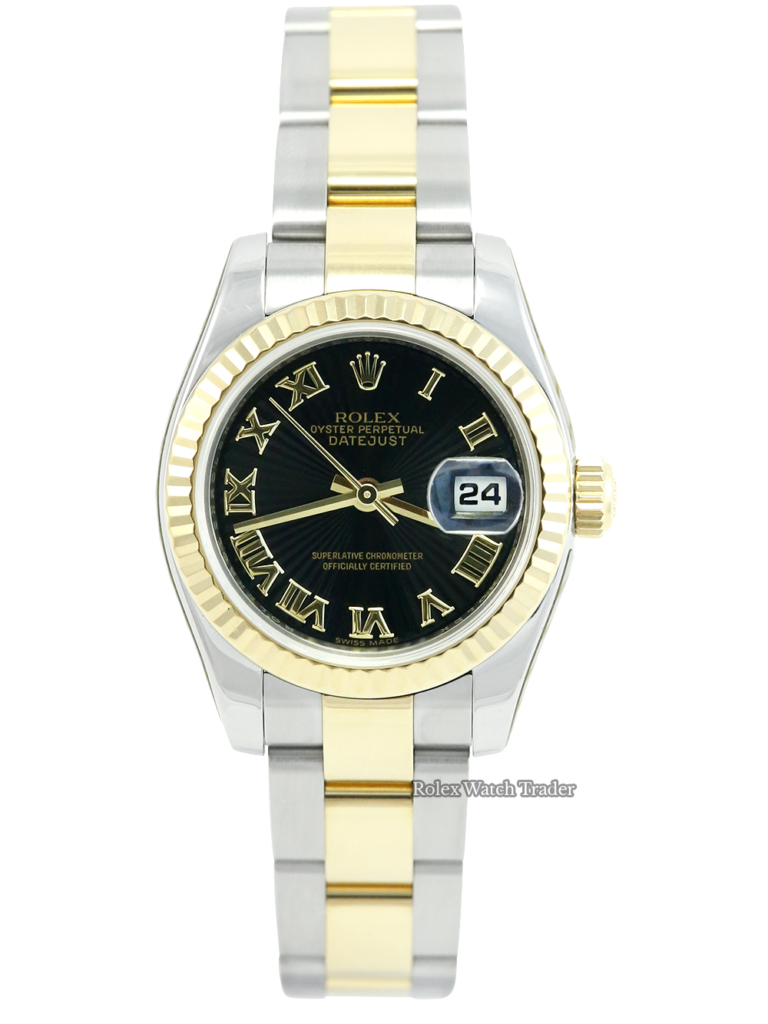 Rolex Lady-Datejust 26mm 179173 Serviced by Rolex Unworn Since For Sale Available Purchase Buy Online with Part Exchange or Direct Sale Manchester North West England UK Great Britain Buy Today Free Next Day Delivery Warranty Luxury Watch Watches