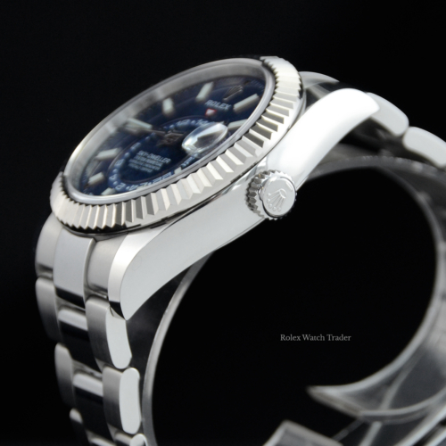 Rolex Sky-Dweller 326934 Blue Dial 2021 For Sale Available Purchase Buy Online with Part Exchange or Direct Sale Manchester North West England UK Great Britain Buy Today Free Next Day Delivery Warranty Luxury Watch Watches