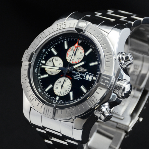 Breitling Super Avenger II A1337111/BC29 Black Dial For Sale Available Purchase Buy Online with Part Exchange or Direct Sale Manchester North West England UK Great Britain Buy Today Free Next Day Delivery Warranty Luxury Watch Watches