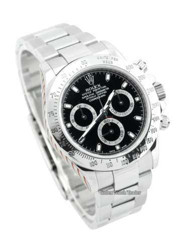 Rolex Daytona 116520 Black Dial Serviced by Rolex Unworn Since For Sale Available Purchase Buy Online with Part Exchange or Direct Sale Manchester North West England UK Great Britain Buy Today Free Next Day Delivery Warranty Luxury Watch Watches