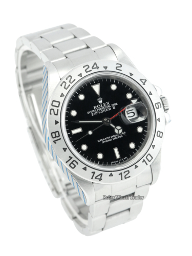Rolex Explorer II 16570 40mm Serviced by Rolex Unworn Since For Sale Available Purchase Buy Online with Part Exchange or Direct Sale Manchester North West England UK Great Britain Buy Today Free Next Day Delivery Warranty Luxury Watch Watches