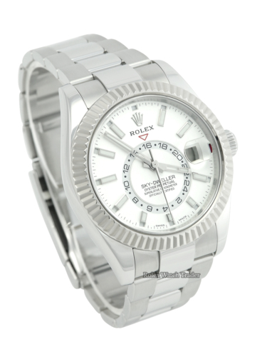 Rolex Sky-Dweller 326934 White Dial For Sale Available Purchase Buy Online with Part Exchange or Direct Sale Manchester North West England UK Great Britain Buy Today Free Next Day Delivery Warranty Luxury Watch Watches