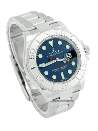 Rolex Yacht-Master 40 Blue Dial 2022 with Stickers For Sale Available Purchase Buy Online with Part Exchange or Direct Sale Manchester North West England UK Great Britain Buy Today Free Next Day Delivery Warranty Luxury Watch Watches