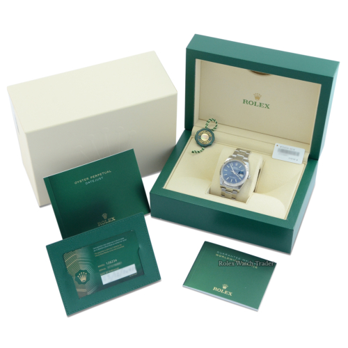 Rolex Datejust 36 126234 Blue Dial Unworn For Sale Available Purchase Buy Online with Part Exchange or Direct Sale Manchester North West England UK Great Britain Buy Today Free Next Day Delivery Warranty Luxury Watch Watches