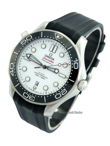 Omega Seamaster Diver 300 M 42mm 210.32.42.20.04.001 Unworn 2022 White Dial For Sale Available Purchase Buy Online with Part Exchange or Direct Sale Manchester North West England UK Great Britain Buy Today Free Next Day Delivery Warranty Luxury Watch Watches