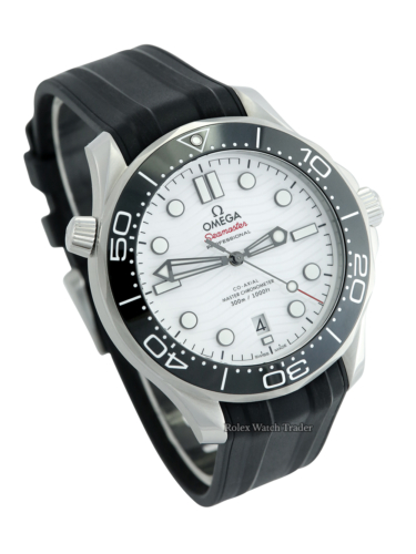 Omega Seamaster Diver 300 M 42mm 210.32.42.20.04.001 Unworn 2022 White Dial For Sale Available Purchase Buy Online with Part Exchange or Direct Sale Manchester North West England UK Great Britain Buy Today Free Next Day Delivery Warranty Luxury Watch Watches