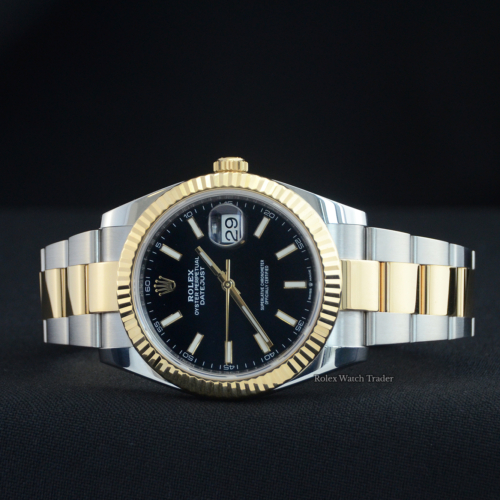 Rolex Datejust 41 126333 Bi-Metal Black Baton Dial 2020 For Sale Available Purchase Buy Online with Part Exchange or Direct Sale Manchester North West England UK Great Britain Buy Today Free Next Day Delivery Warranty Luxury Watch Watches