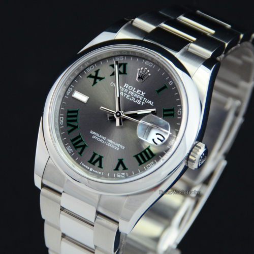 Rolex Datejust 36 Wimbledon May 2022 Unworn UK with Till Receipt For Sale Available Purchase Buy Online with Part Exchange or Direct Sale Manchester North West England UK Great Britain Buy Today Free Next Day Delivery Warranty Luxury Watch Watches