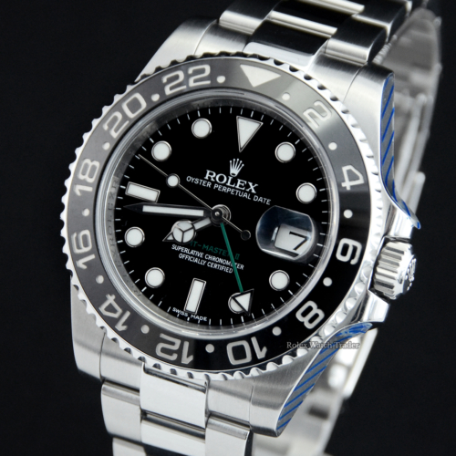 Rolex GMT-Master II 116710LN Serviced by Rolex Unworn Since For Sale Available Purchase Buy Online with Part Exchange or Direct Sale Manchester North West England UK Great Britain Buy Today Free Next Day Delivery Warranty Luxury Watch Watches