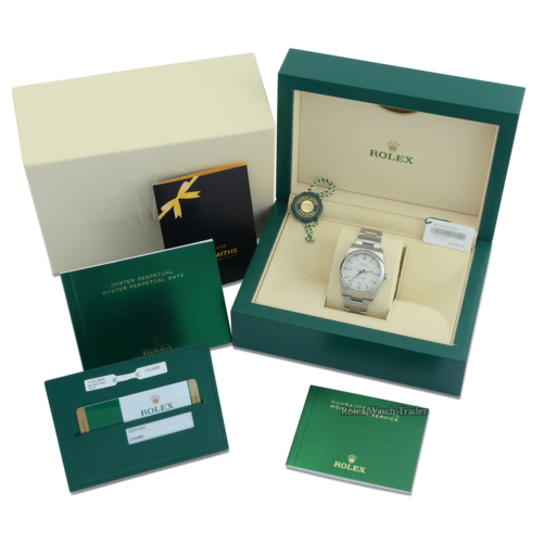 Rolex Oyster Perpetual 114200 34mm White Dial For Sale Available Purchase Buy Online with Part Exchange or Direct Sale Manchester North West England UK Great Britain Buy Today Free Next Day Delivery Warranty Luxury Watch Watches