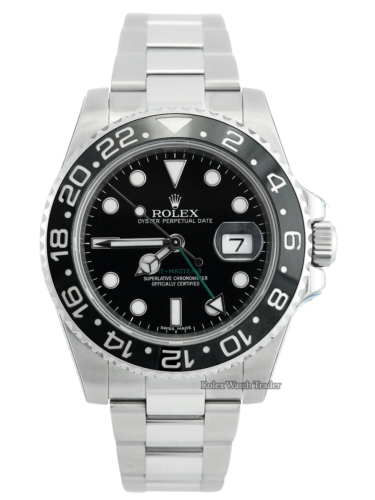 Rolex GMT-Master II 116710LN Serviced by Rolex Unworn Since For Sale Available Purchase Buy Online with Part Exchange or Direct Sale Manchester North West England UK Great Britain Buy Today Free Next Day Delivery Warranty Luxury Watch Watches