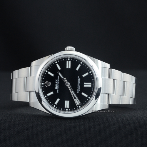 Rolex Oyster Perpetual 41 124300 Black Dial Unworn 2020 For Sale Available Purchase Buy Online with Part Exchange or Direct Sale Manchester North West England UK Great Britain Buy Today Free Next Day Delivery Warranty Luxury Watch Watches