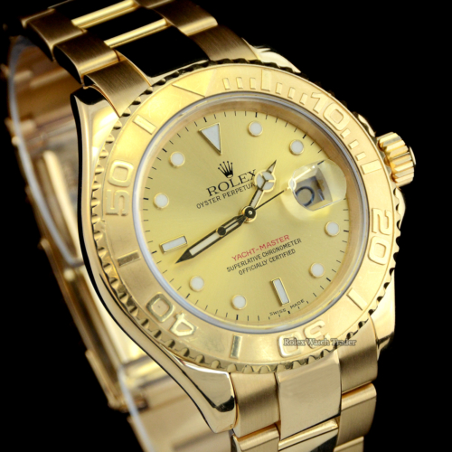Rolex Yacht-Master 16628B Serviced by Rolex Unworn Since For Sale Available Purchase Buy Online with Part Exchange or Direct Sale Manchester North West England UK Great Britain Buy Today Free Next Day Delivery Warranty Luxury Watch Watches