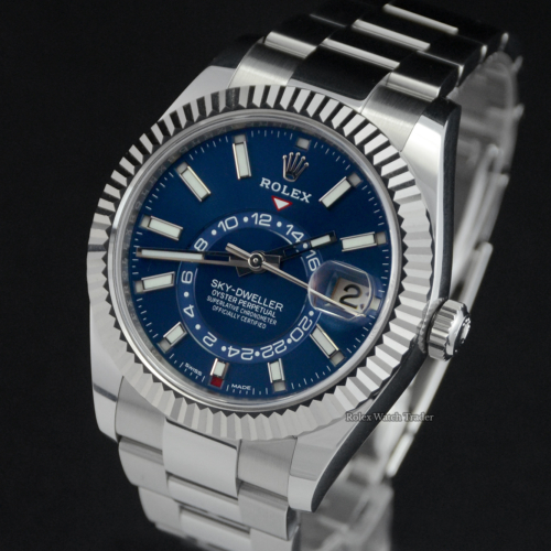 Rolex Sky-Dweller 326934 Blue Dial For Sale Available Purchase Buy Online with Part Exchange or Direct Sale Manchester North West England UK Great Britain Buy Today Free Next Day Delivery Warranty Luxury Watch Watches