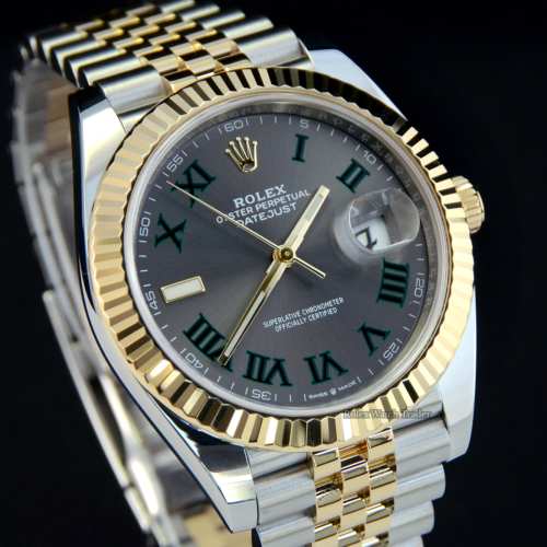 Rolex Datejust 41 126333 Bi-Metal Wimbledon Dial Jubilee Bracelet For Sale Available Purchase Buy Online with Part Exchange or Direct Sale Manchester North West England UK Great Britain Buy Today Free Next Day Delivery Warranty Luxury Watch Watches