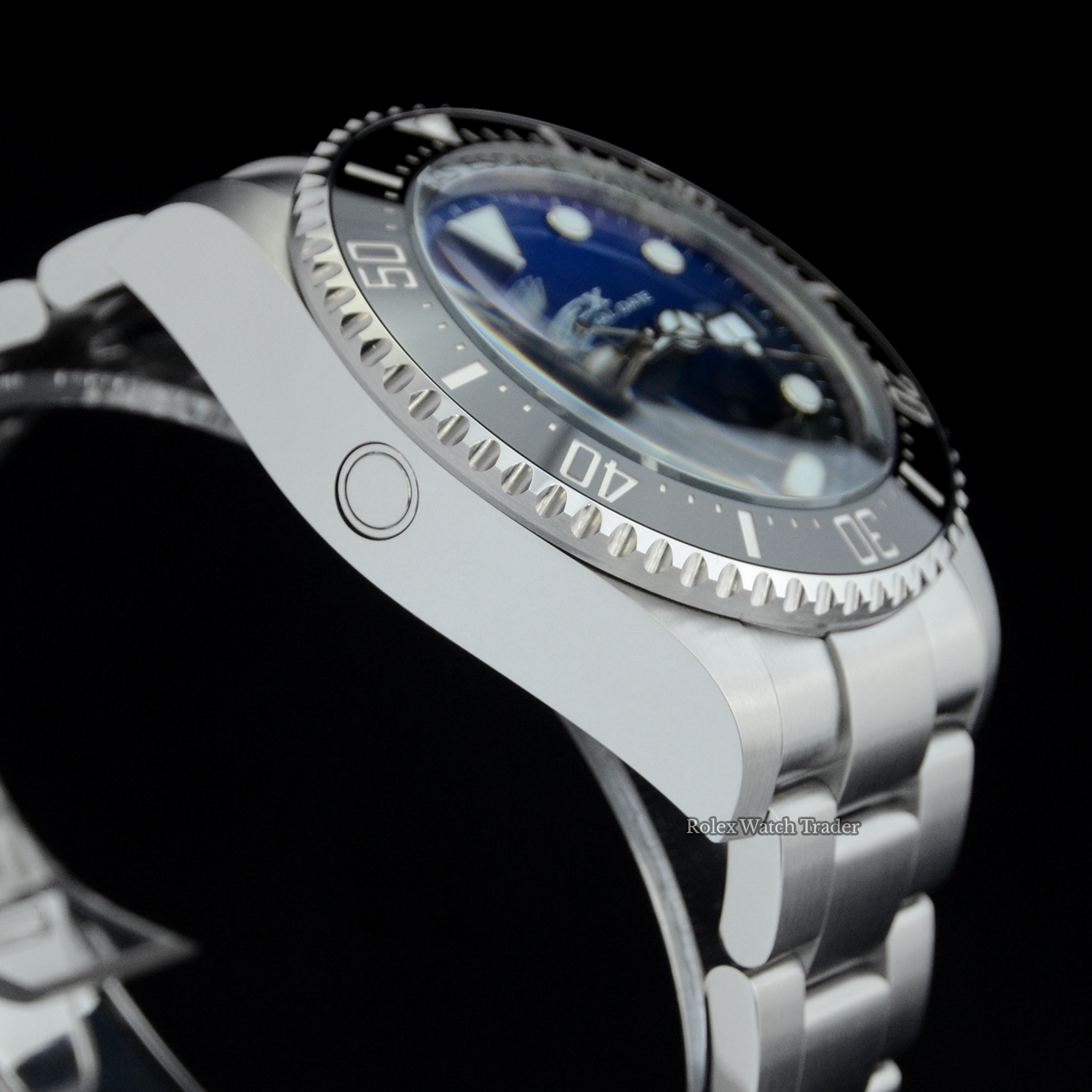 Non-winder case side detail Rolex Sea-dweller Deepsea 136660 Unworn 2022 For Sale Available Purchase Buy Online with Part Exchange or Direct Sale Manchester North West England UK Great Britain Buy Today Free Next Day Delivery Warranty Luxury Watch Watches