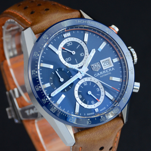TAG Heuer Carrera Calibre 16 CBM2112.FC6455 For Sale Available Purchase Buy Online with Part Exchange or Direct Sale Manchester North West England UK Great Britain Buy Today Free Next Day Delivery Warranty Luxury Watch Watches