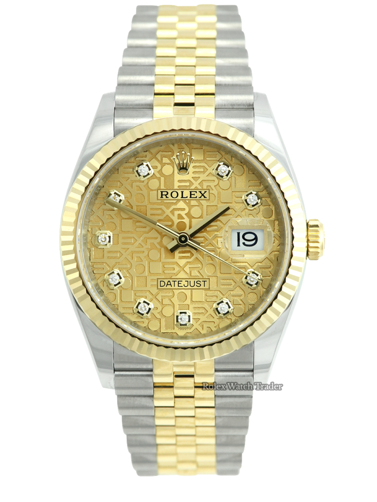Rolex Datejust 36mm 126233 Jubilee Diamond Dot Champagne Dial Unworn 2022 For Sale Available Purchase Buy Online with Part Exchange or Direct Sale Manchester North West England UK Great Britain Buy Today Free Next Day Delivery Warranty Luxury Watch Watches