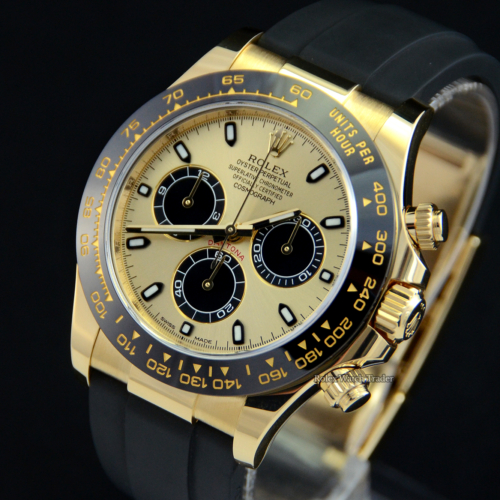 Rolex Daytona 116518LN Champagne with Black Sub-Dials Complete Set For Sale Available Purchase Buy Online with Part Exchange or Direct Sale Manchester North West England UK Great Britain Buy Today Free Next Day Delivery Warranty Luxury Watch Watches