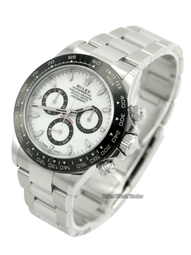 Rolex Daytona 116500LN White "Panda" Dial For Sale Available Purchase Buy Online with Part Exchange or Direct Sale Manchester North West England UK Great Britain Buy Today Free Next Day Delivery Warranty Luxury Watch Watches
